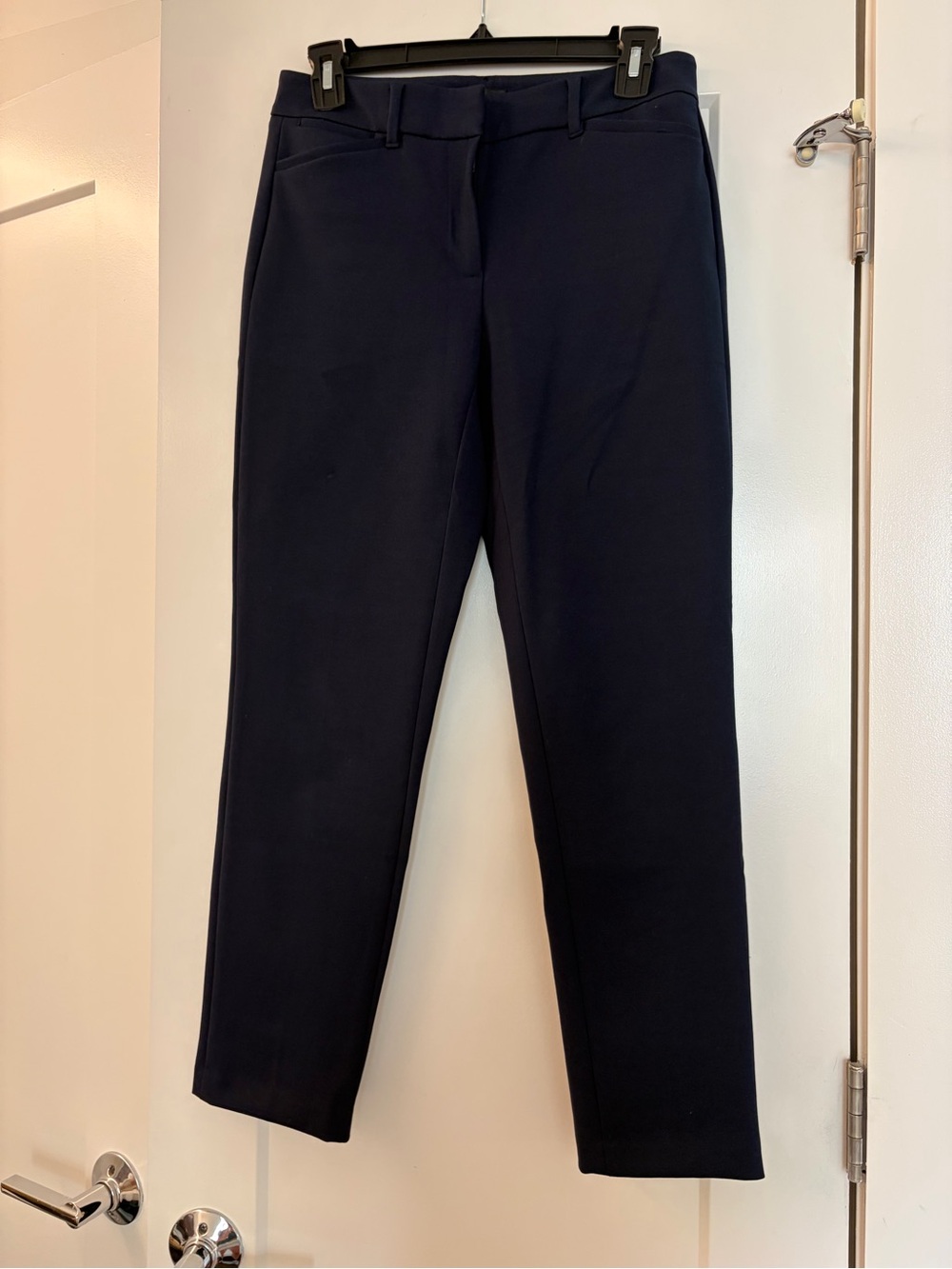 White House Black Market Navy Straight-Leg Dress Pants